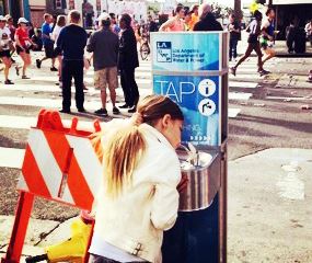 LA-marathon-aquafil-water-refill-station-and-drinking-fountain